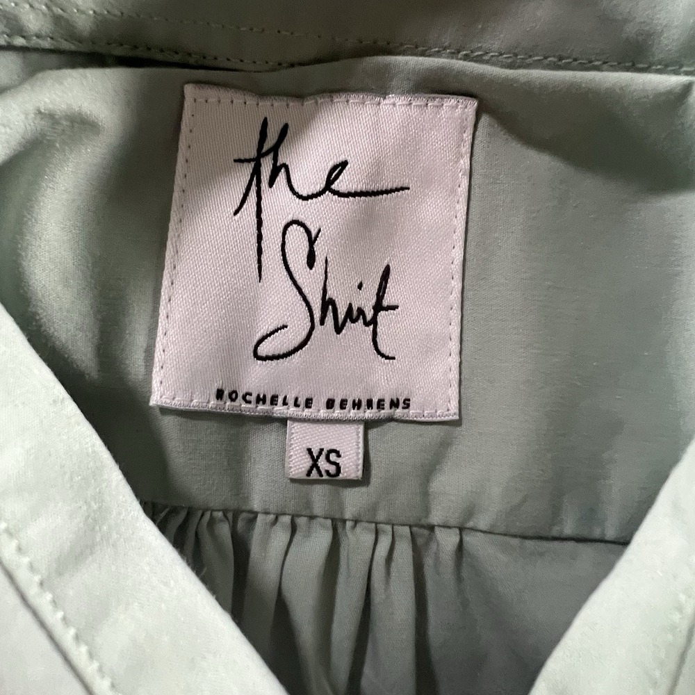 The Shirt Rochelle Behrens XS‎ Mint Green Sleeveless Dress Pockets Fit & Flare - Picture 6 of 9